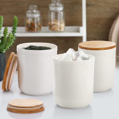 3-Pack Ceramic Food Storage Jars